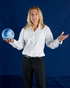 Julia talking about corporate wellness